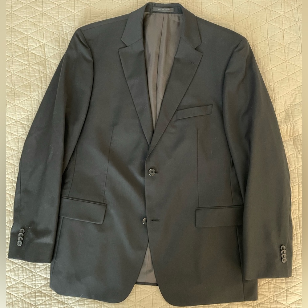 BOSS HUGO BOSS Paolini Super 100’s Wool Blazer in Black Size 44 R
